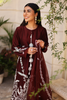 MEERAB Luxury Pret: Maroon Korean Silk with Embroidery 