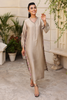 AYRA Luxury Pret Grey & Pink Embroidered Korean Silk 