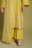 CITRON Stunning Crayola Yellow Cotton Chunderi Suit