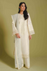 PERLE  Elegant White Cotton Organza Suit