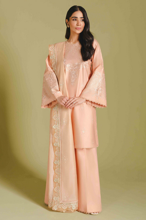 PECHÉ Salmon Pink Cotton Suit