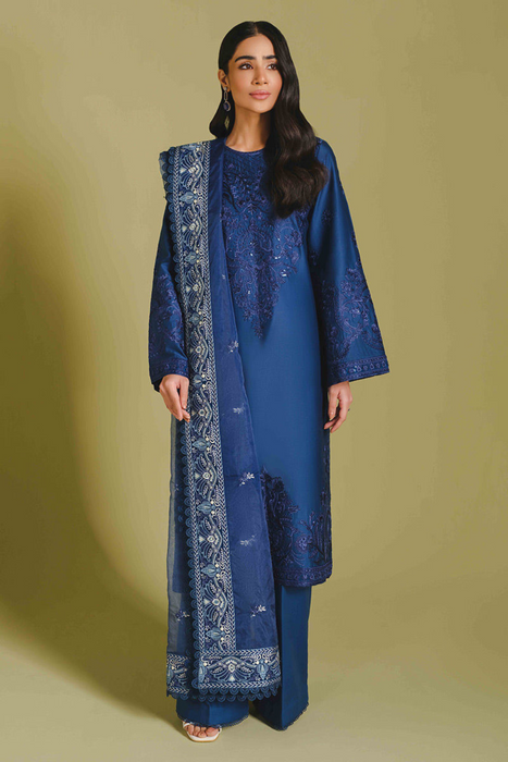 VOLNA Deep Blue Cotton Ensemble 