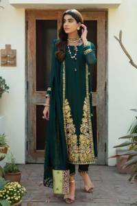 GREEN AGATE Tropical Embroidered Pure Cotton Net Shirt outfit