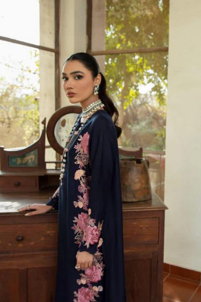 BLUE TULIP Floral Embroidered Viscose left