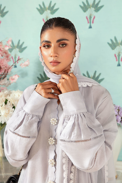 AMMARA Elegant Lavender Silk Kurta | Hand Embellished