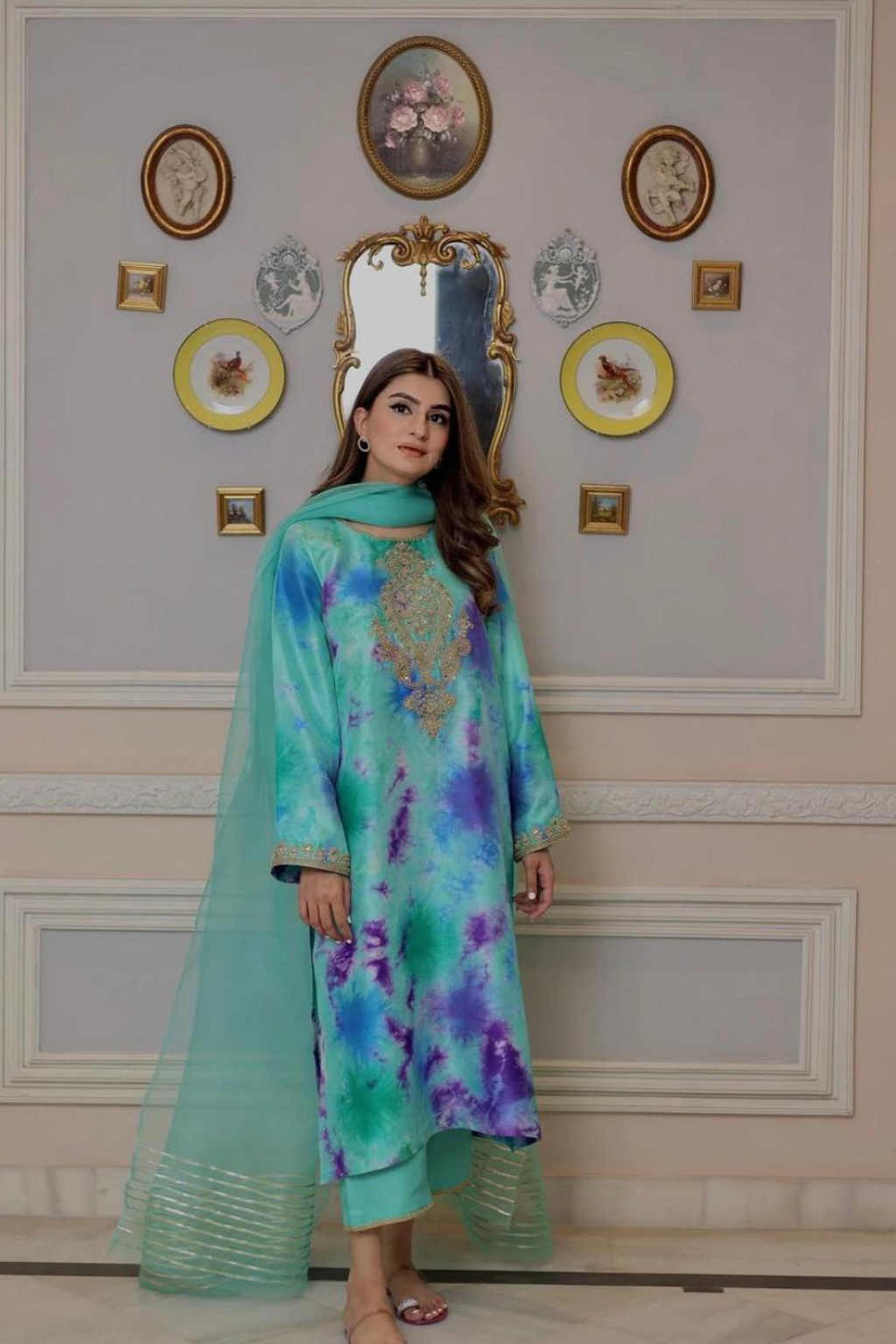 Zehra Saleem Festive Collection - Turquoise