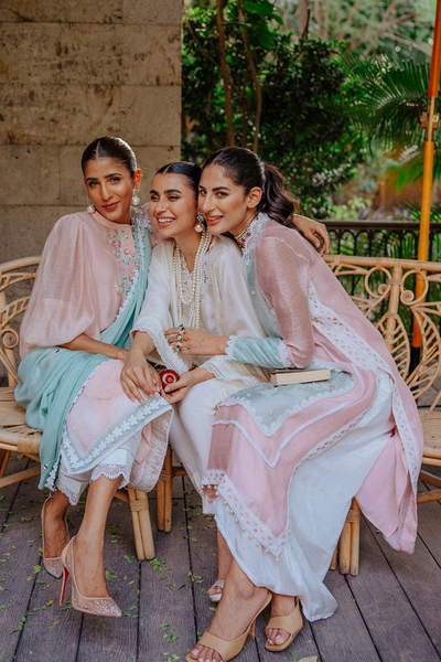 CAMELLIA  Pure Khaddi Floral Embroidery Net Shirt